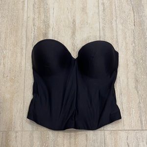 Lillyette Black Bustier/ Strapless bra-Size 36D
